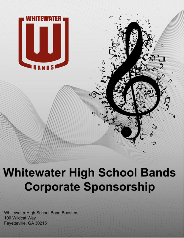 Music Notes with the Whitewater Band logo 